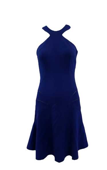 Azzedine Alaia 90s Electric Blue Body Con Mini Dre