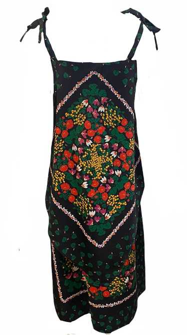 Frank Usher 70s Handkerchief Hem Sun Dress with Sc