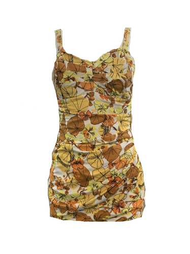 Roxanne 50s Swimsuit in Autumnal Floral Tones