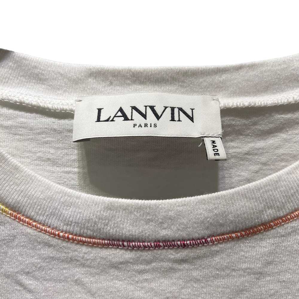 LANVIN/T-Shirt/L/Cotton/WHT/greetings form lanvin… - image 3