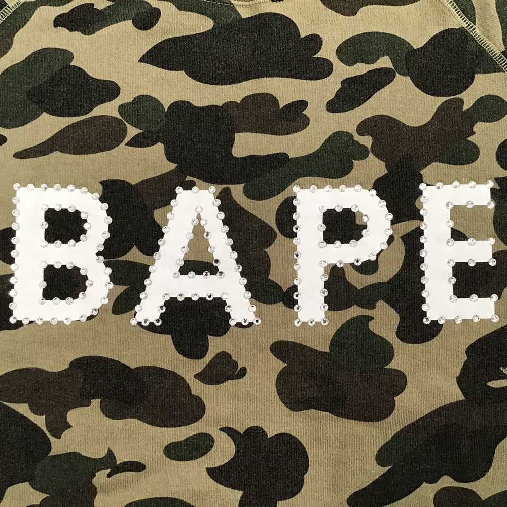 Bape × Swarovski BAPE Swarovski logo long sleeve … - image 2