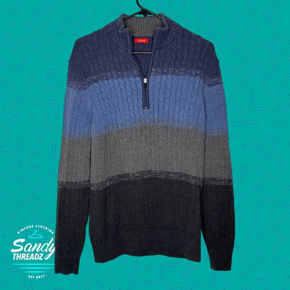 Izod IZOD half zip cable knit sweater - image 3