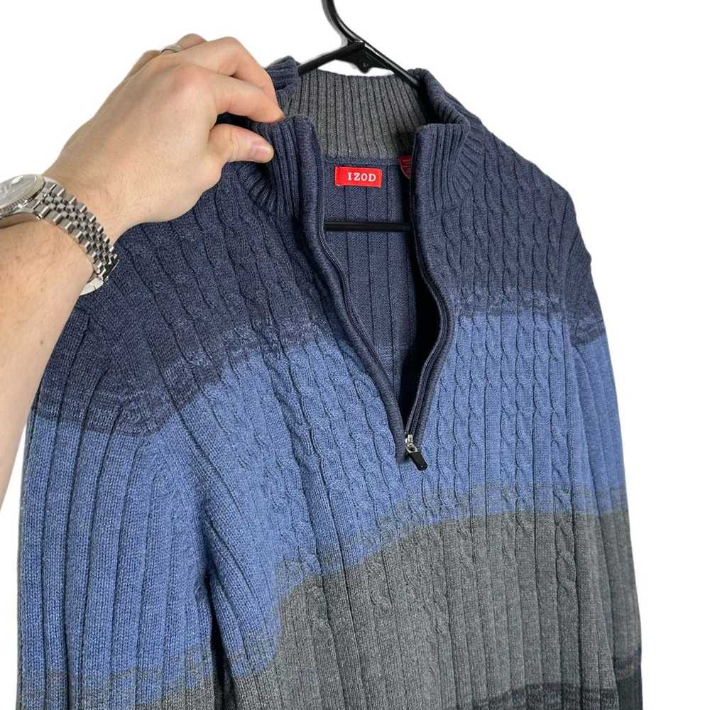 Izod IZOD half zip cable knit sweater - image 4