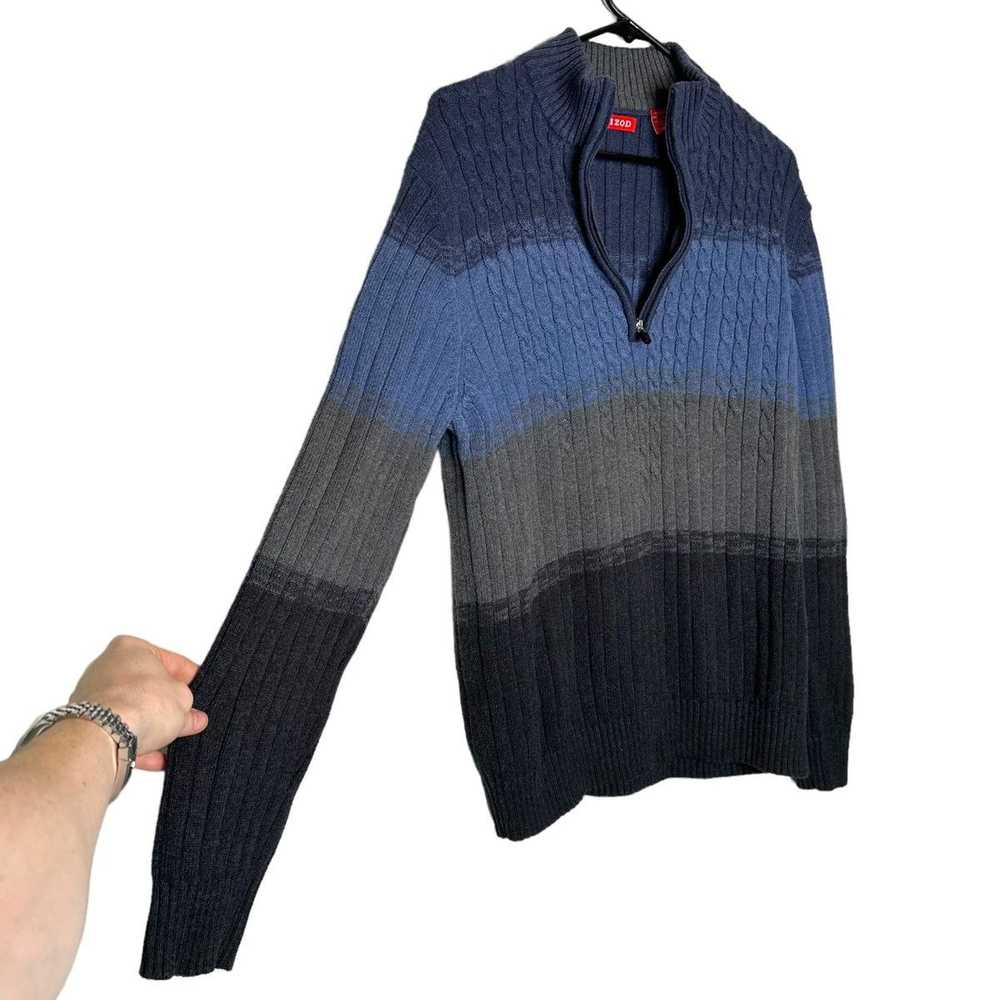 Izod IZOD half zip cable knit sweater - image 5