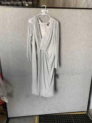 Adrianna Papell Womens Silver Dress Size 20 With T