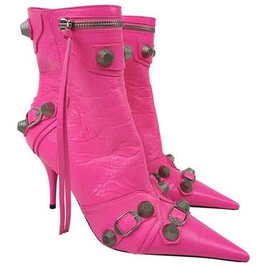 Balenciaga Cagole leather boots