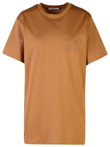 Max Mara Max Mara Brown Cotton T-shirt Size XS