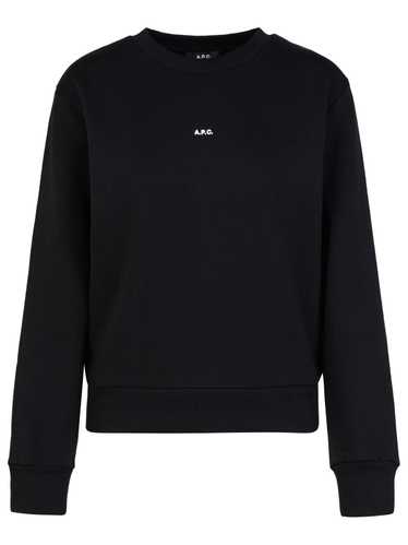 A.P.C. A.p.c. 'boxy' Black Cotton Sweatshirt Size 