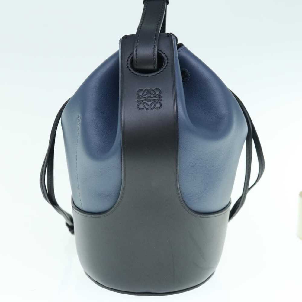 Loewe LOEWE Balloon Shoulder Bag Leather Black Na… - image 3