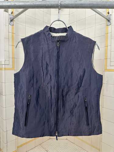 2000s Burberry Prorsum Metallic Silk Vest