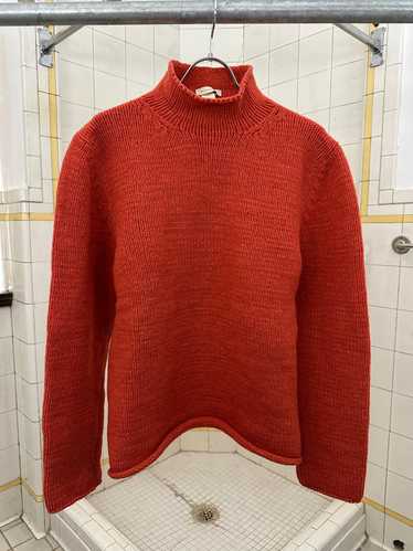 2000s Burberry Prorsum Orange Turtle Neck Sweater