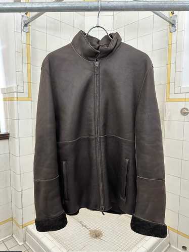 2000s Burberry Prorsum Shearling Jacket with Inter