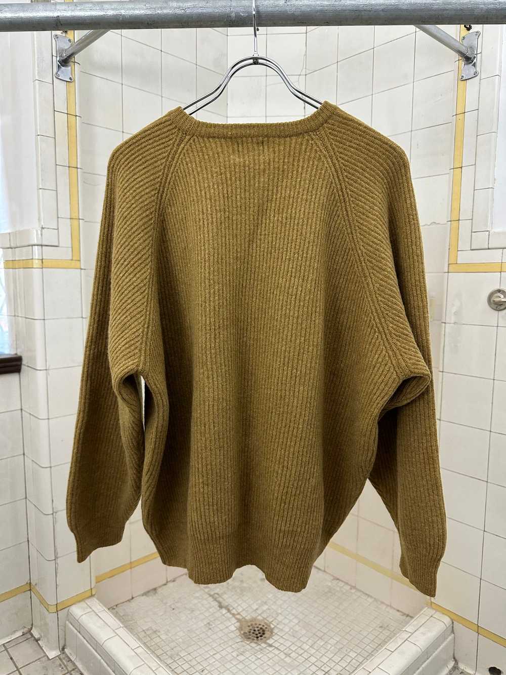 1980s Armani Wide Heavy Rib Knit Sweater - image 3