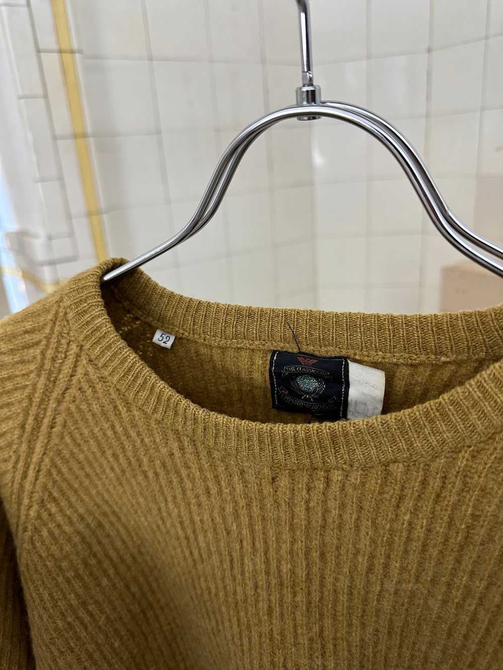 1980s Armani Wide Heavy Rib Knit Sweater - image 9