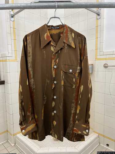 aw1992 Issey Miyake Brown Graphic Shirt