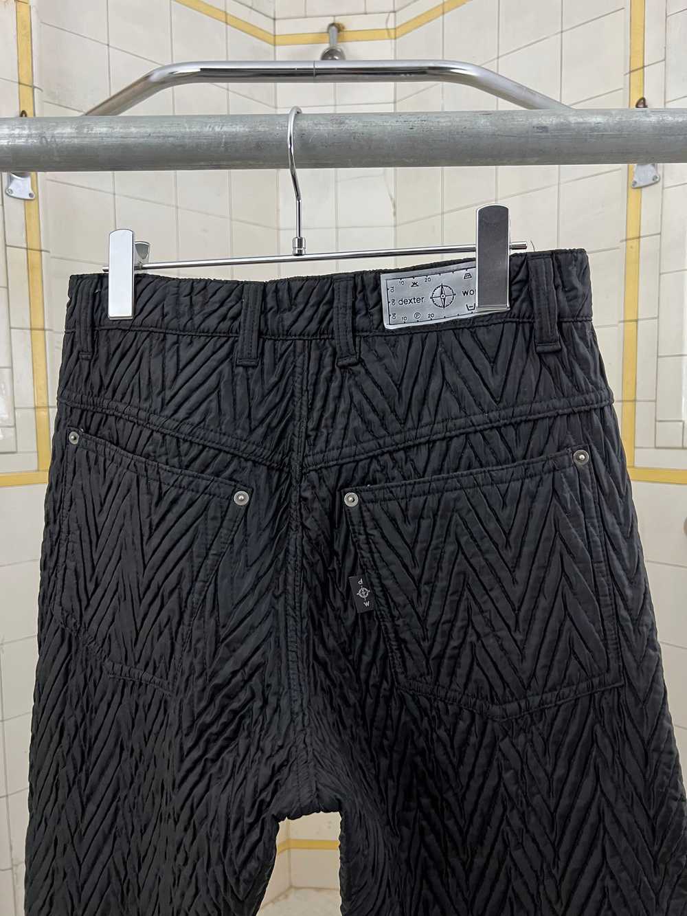 1990s Dexter Wong Quilted Chevron 5 Pocket Pants - image 8