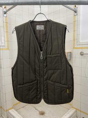 1990s Armani Military Olive Quilted Vest