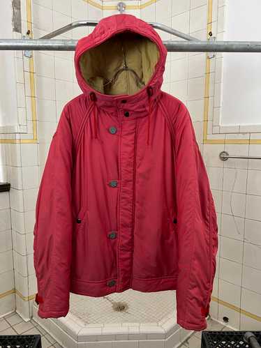 1990s Armani Iridescent Pink Hooded Bomber