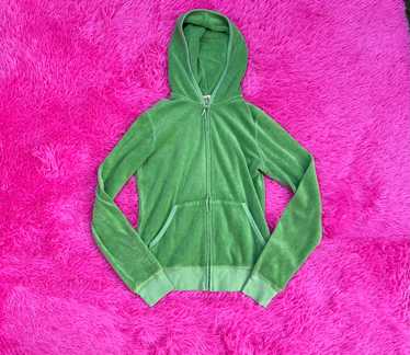 green terrycloth juicy couture hoodie - image 1