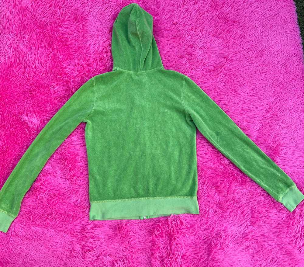 green terrycloth juicy couture hoodie - image 5