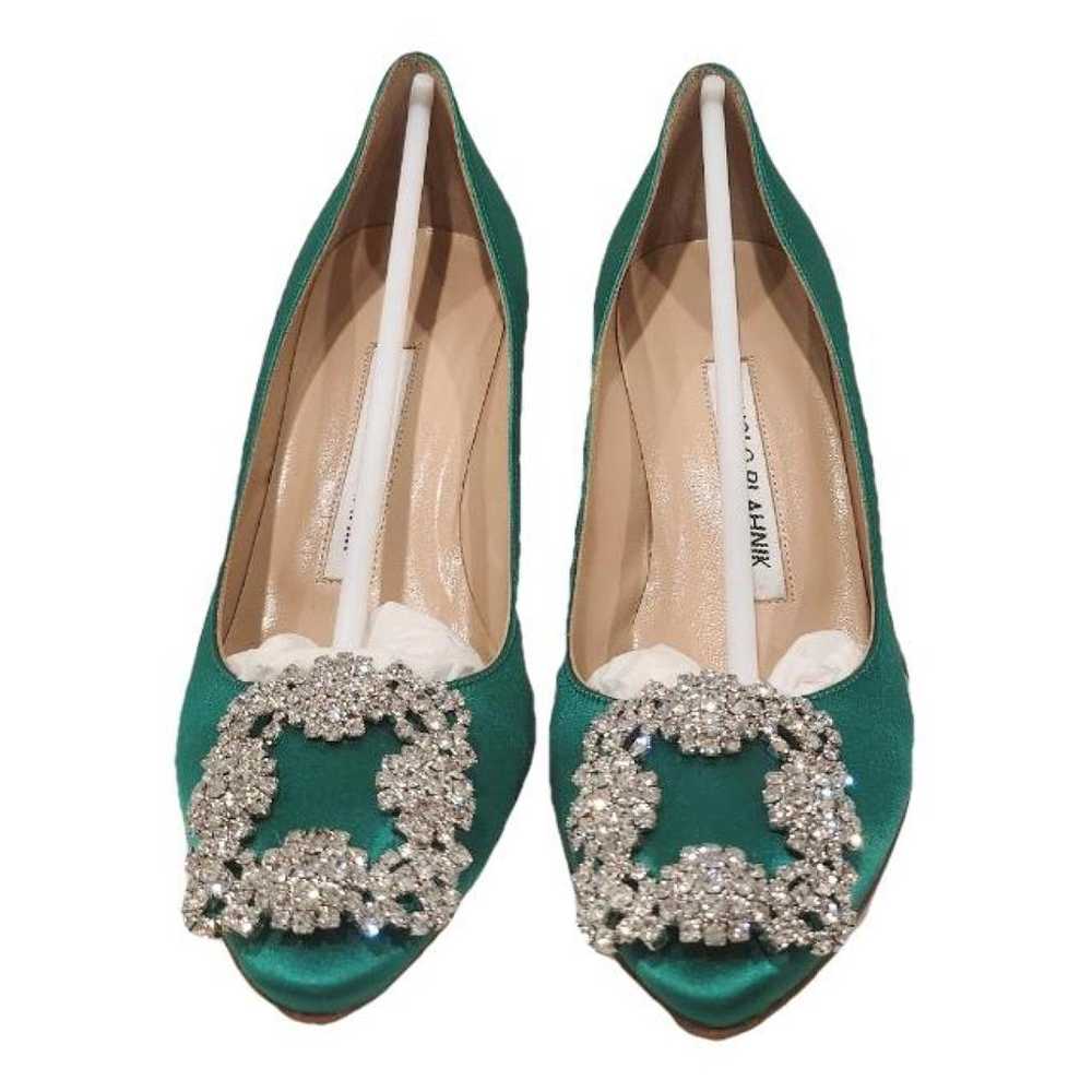 Manolo Blahnik Hangisi cloth heels - image 1