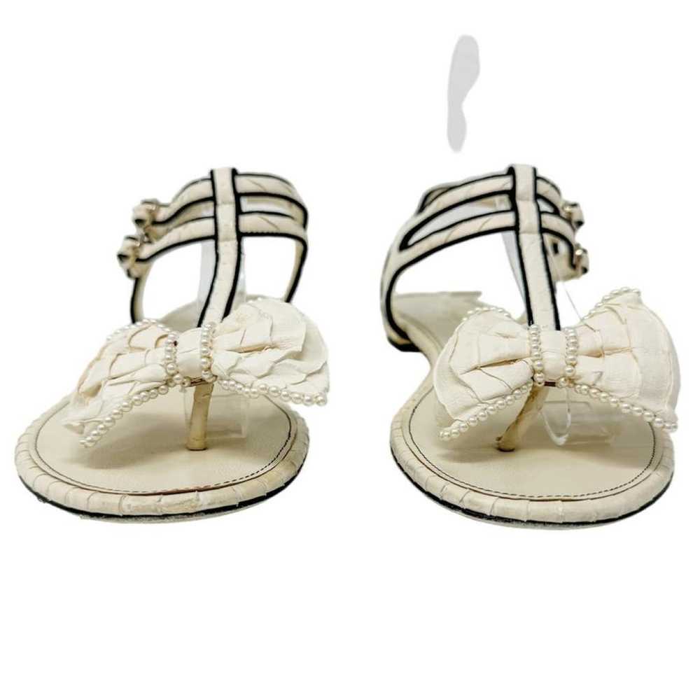 Chanel Leather sandal - image 4