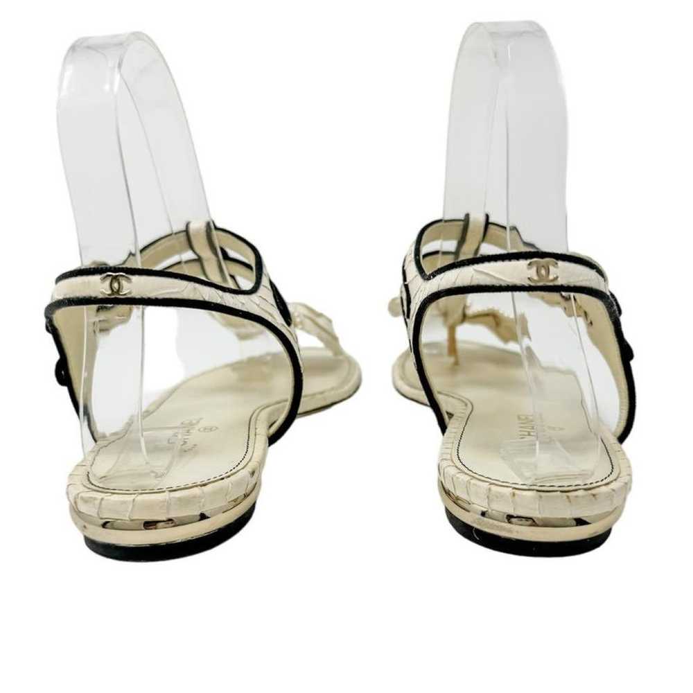 Chanel Leather sandal - image 5