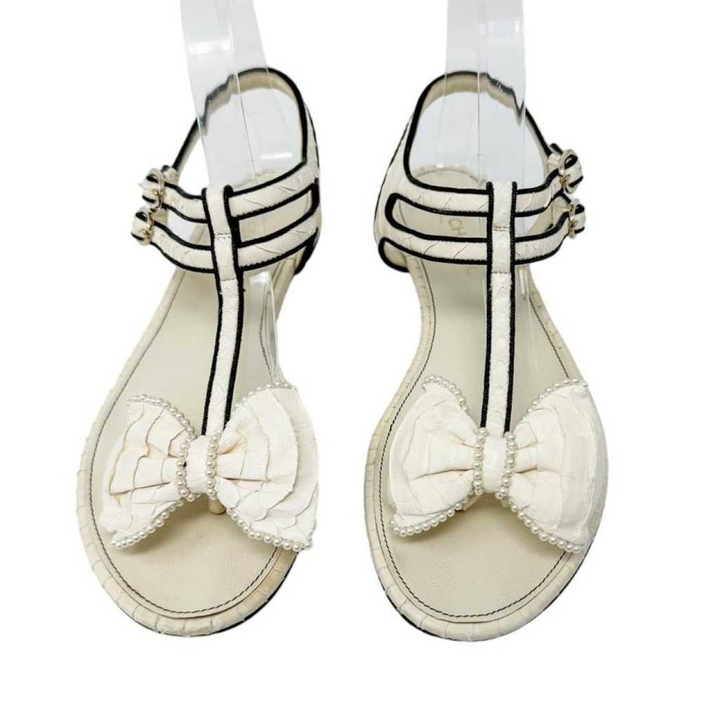 Chanel Leather sandal - image 7