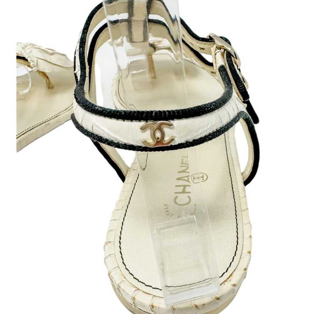 Chanel Leather sandal - image 8