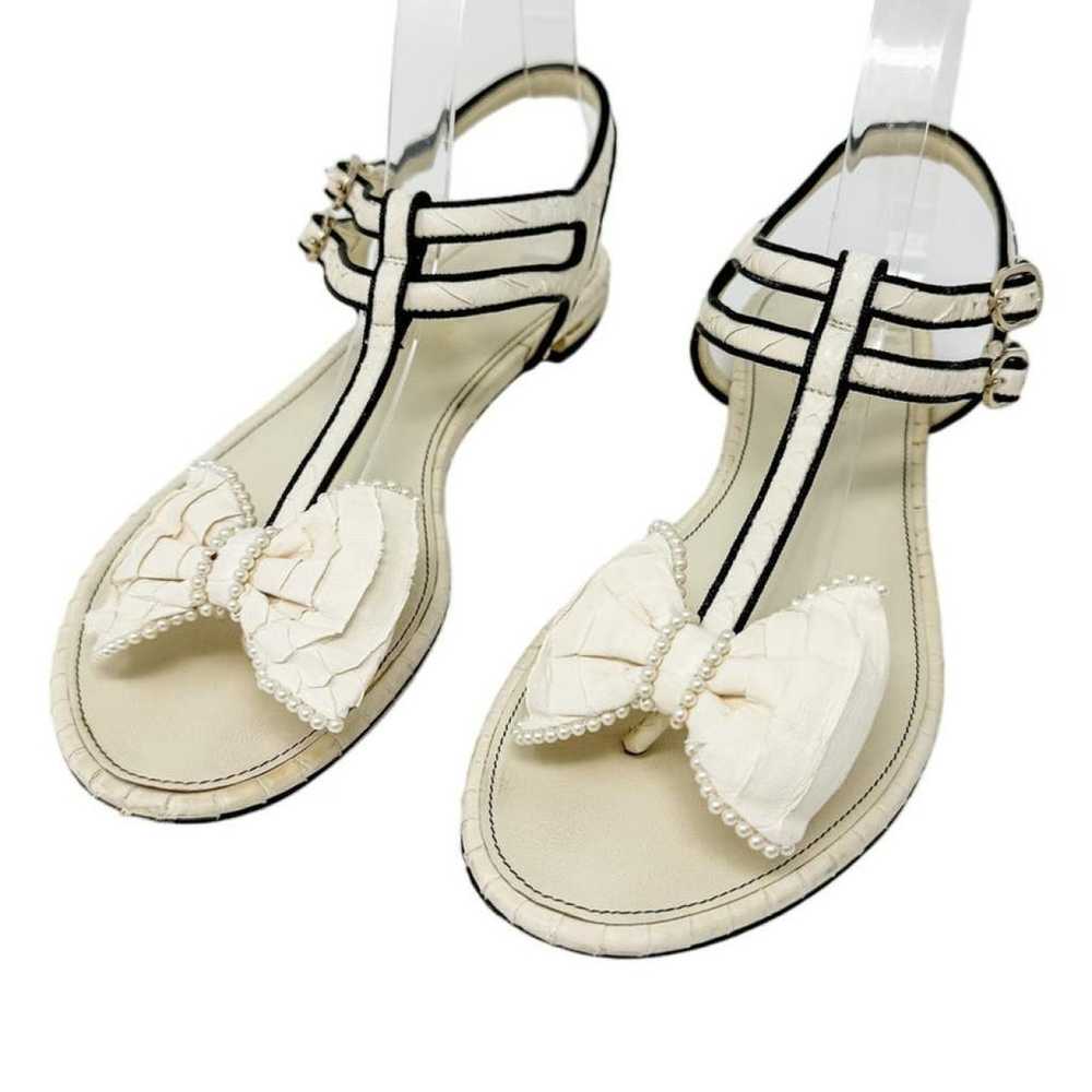 Chanel Leather sandal - image 9