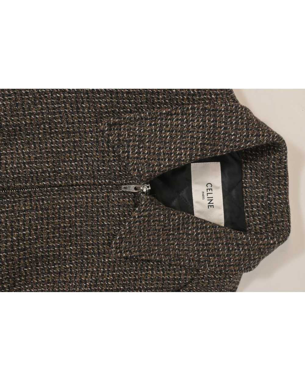 Celine Luxurious Teddy Tweed Hunting Jacket in Br… - image 10