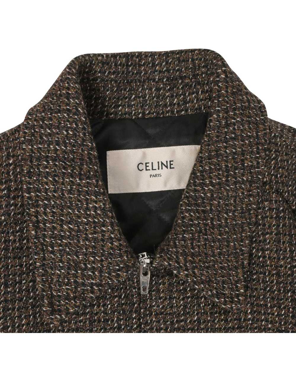 Celine Luxurious Teddy Tweed Hunting Jacket in Br… - image 9