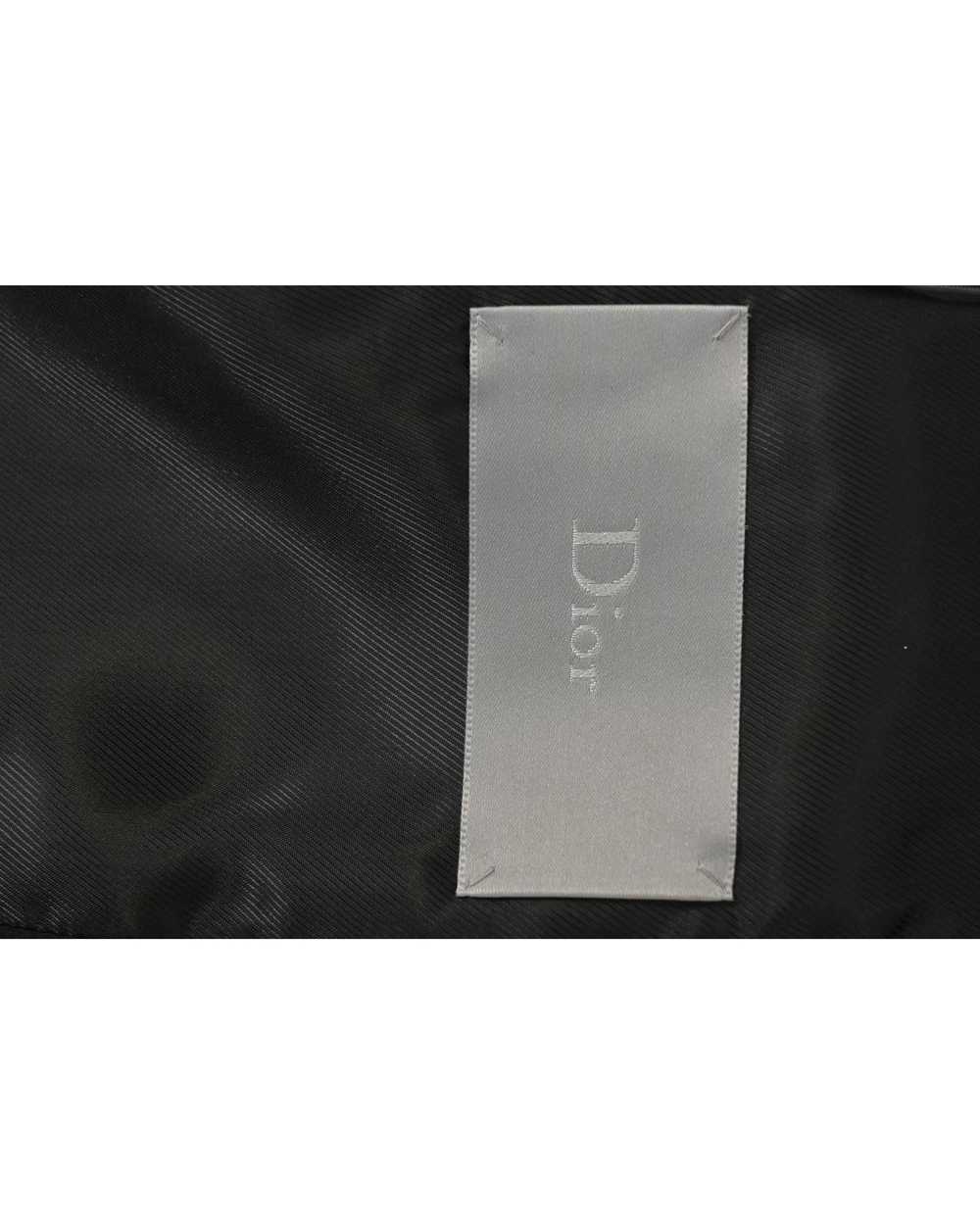 Dior Black Wool Fur Hood Zip Parka with Melton De… - image 10