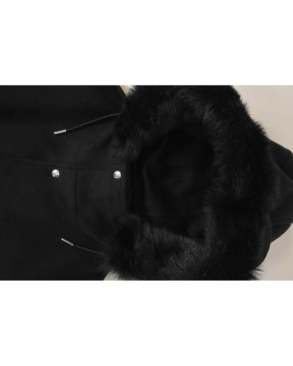 Dior Black Wool Fur Hood Zip Parka with Melton De… - image 8