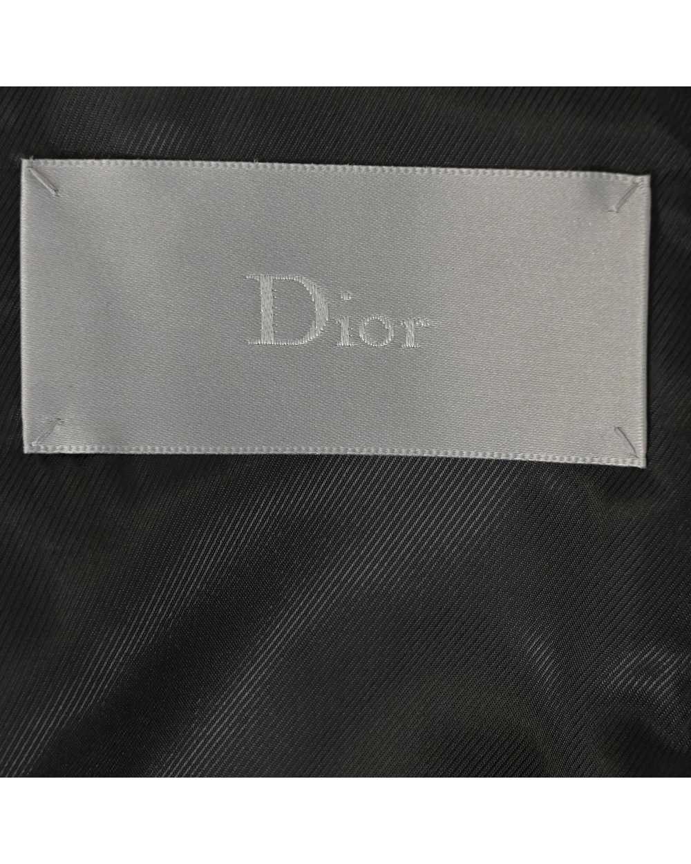 Dior Black Wool Fur Hood Zip Parka with Melton De… - image 9