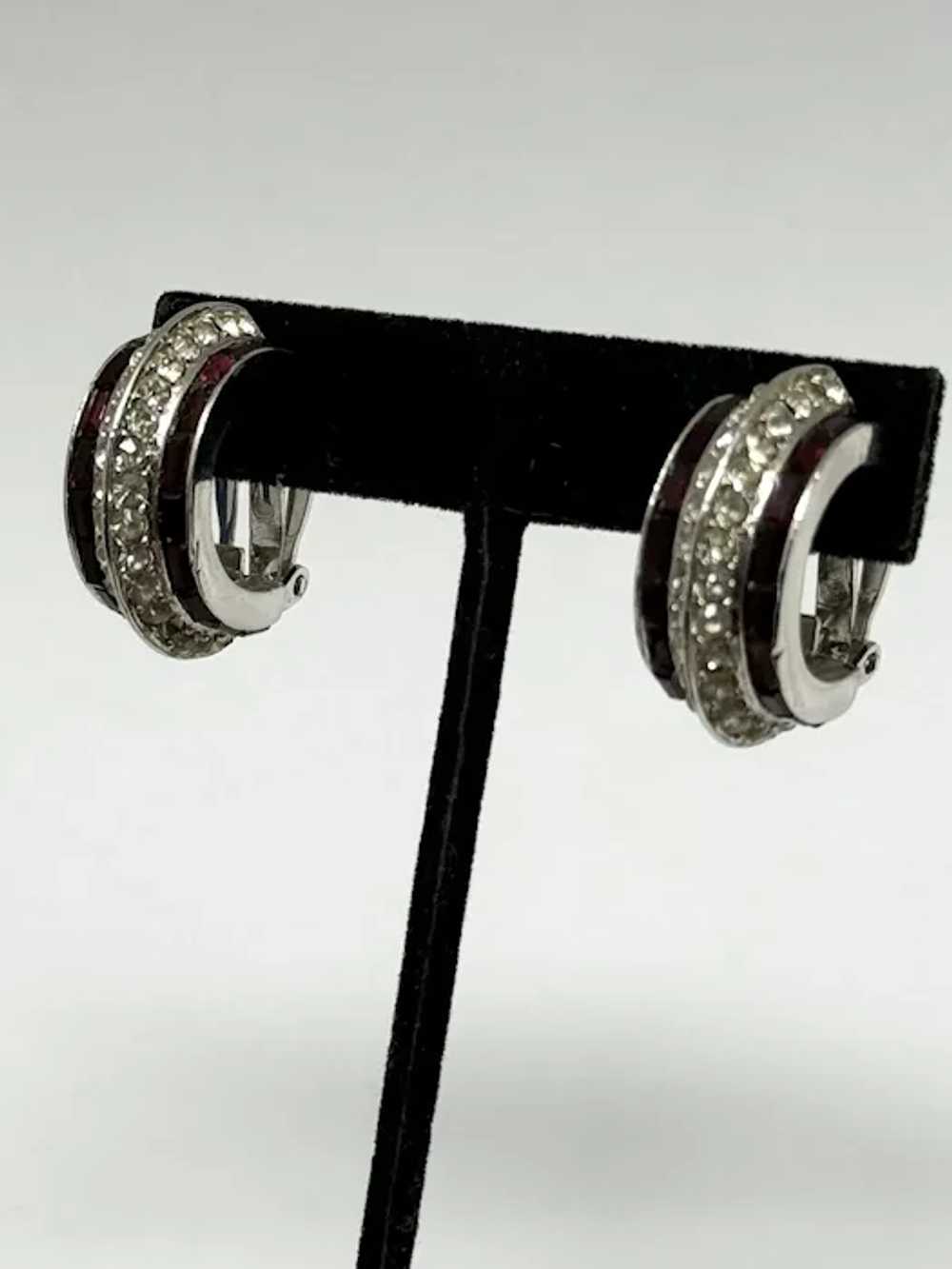 Vintage Kenneth Lane Hoop Earrings - image 4