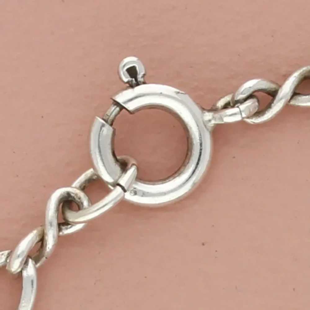 Sterling Silver 5Mm Medium Twist Charm Chain Brac… - image 3