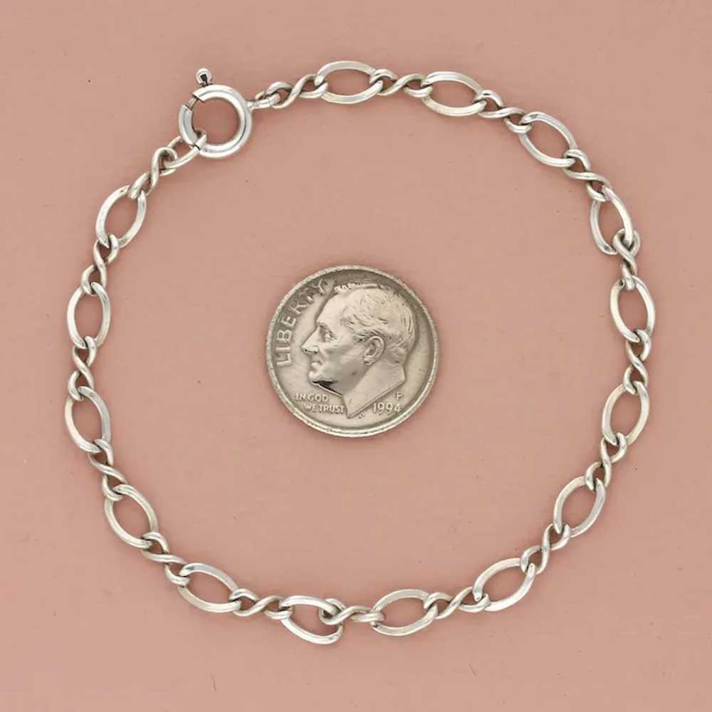 Sterling Silver 5Mm Medium Twist Charm Chain Brac… - image 4