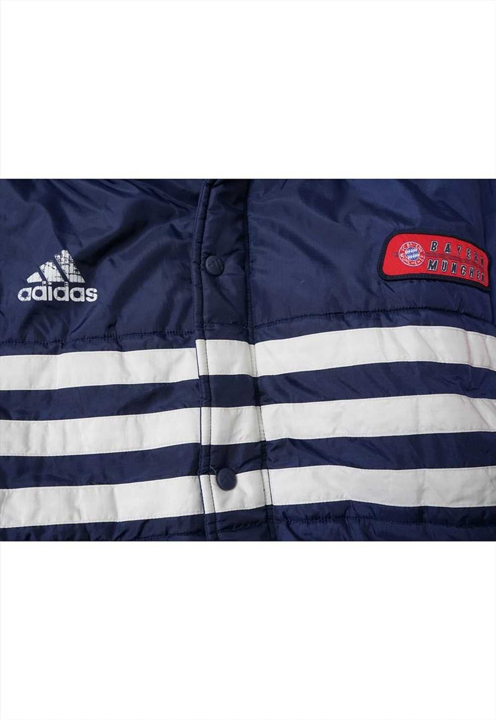 Vintage Adidas 00s Bayern Munchen Navy Coat Mens - image 3