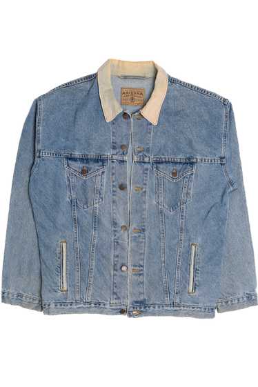 Vintage Khaki Collar Arizona Jean Co. Denim Jacket