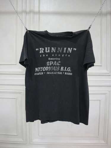 Rap Tees × Vintage 90s Vintage Runnin Tupac and N… - image 1