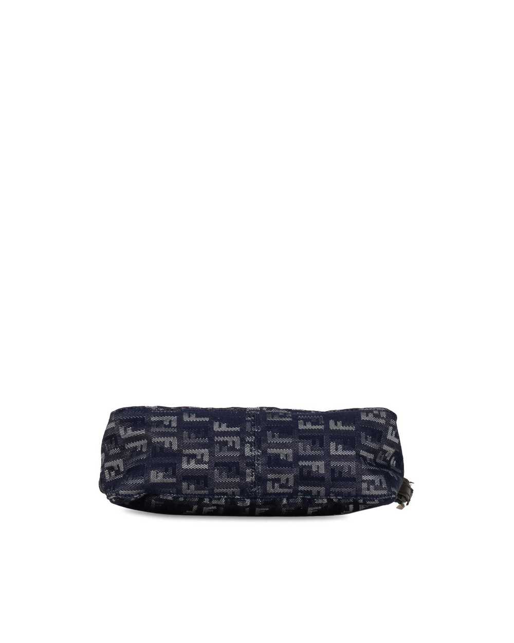 Fendi Denim Shoulder Bag with Top Zip Closure - image 4