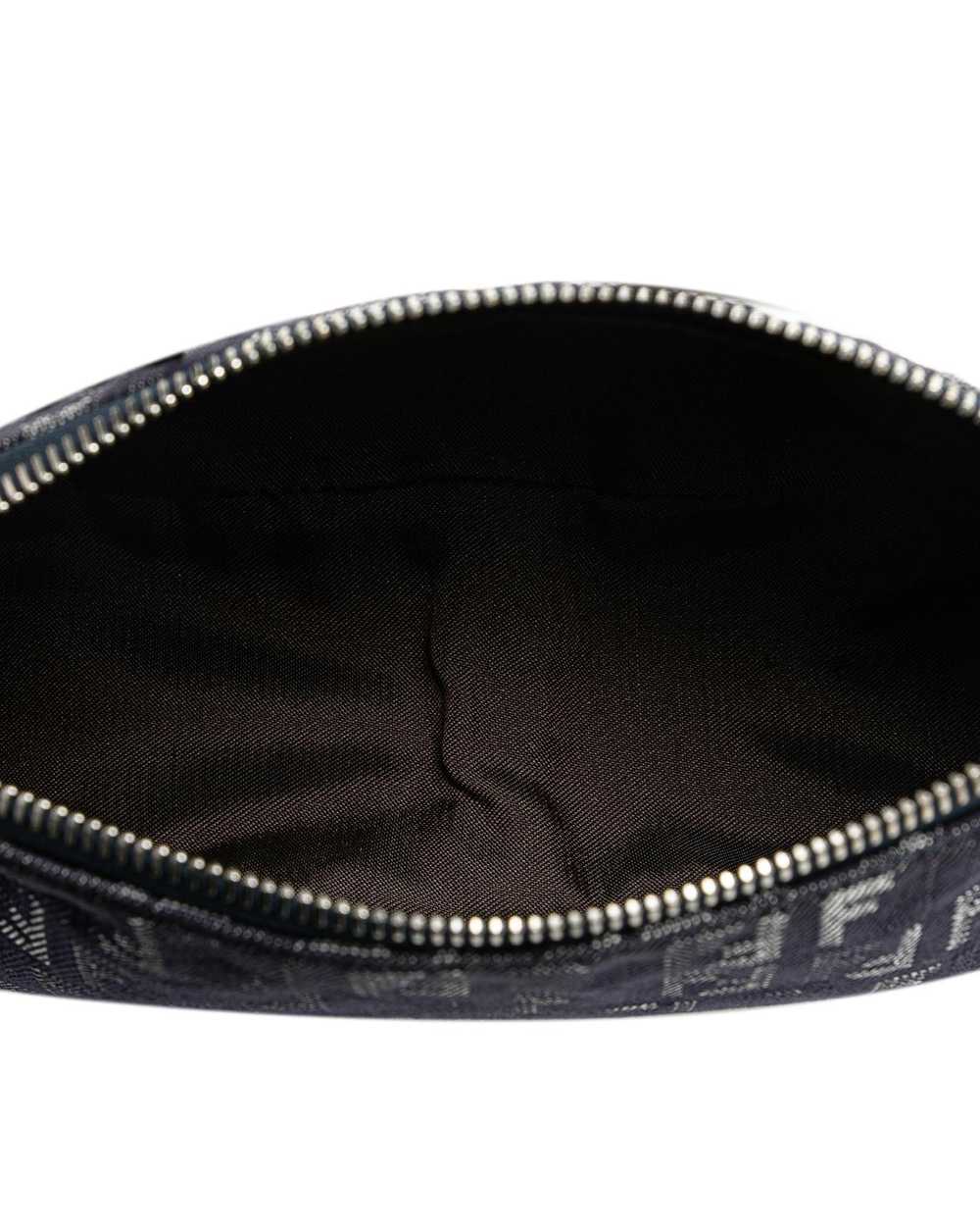 Fendi Denim Shoulder Bag with Top Zip Closure - image 5