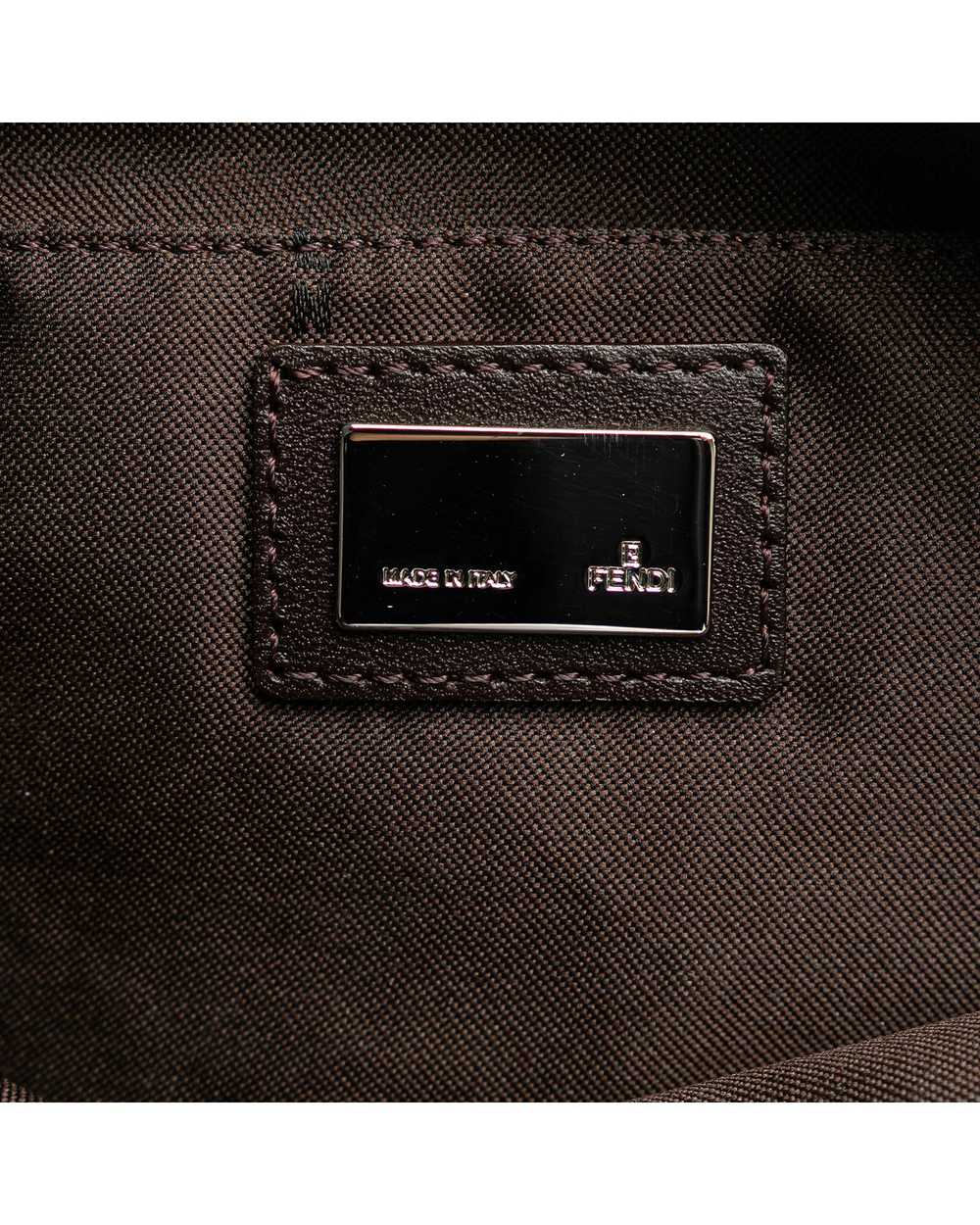 Fendi Denim Shoulder Bag with Top Zip Closure - image 6