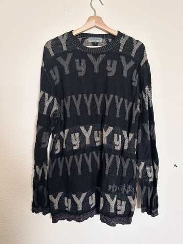 Yohji Yamamoto 22SS YY Patterned Sweater