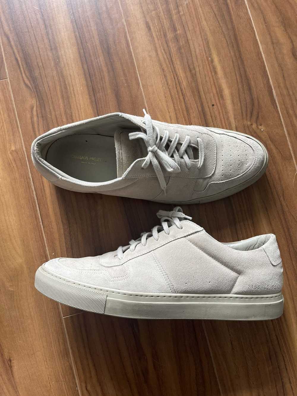 Common Projects Common Project BBall Low Suede Si… - image 4