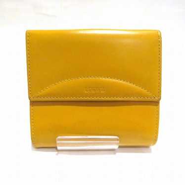 Loewe LOEWE W Yellow Leather Wallet Bi-fold for W… - image 1