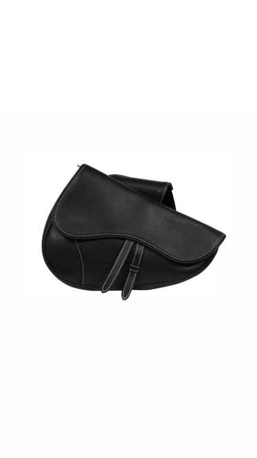 Dior Saddle Bag Crossbody Black Grain Leather