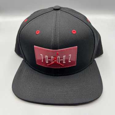 Jordan Brand Air Jordan Hat Men Black Red Jumpan … - image 1