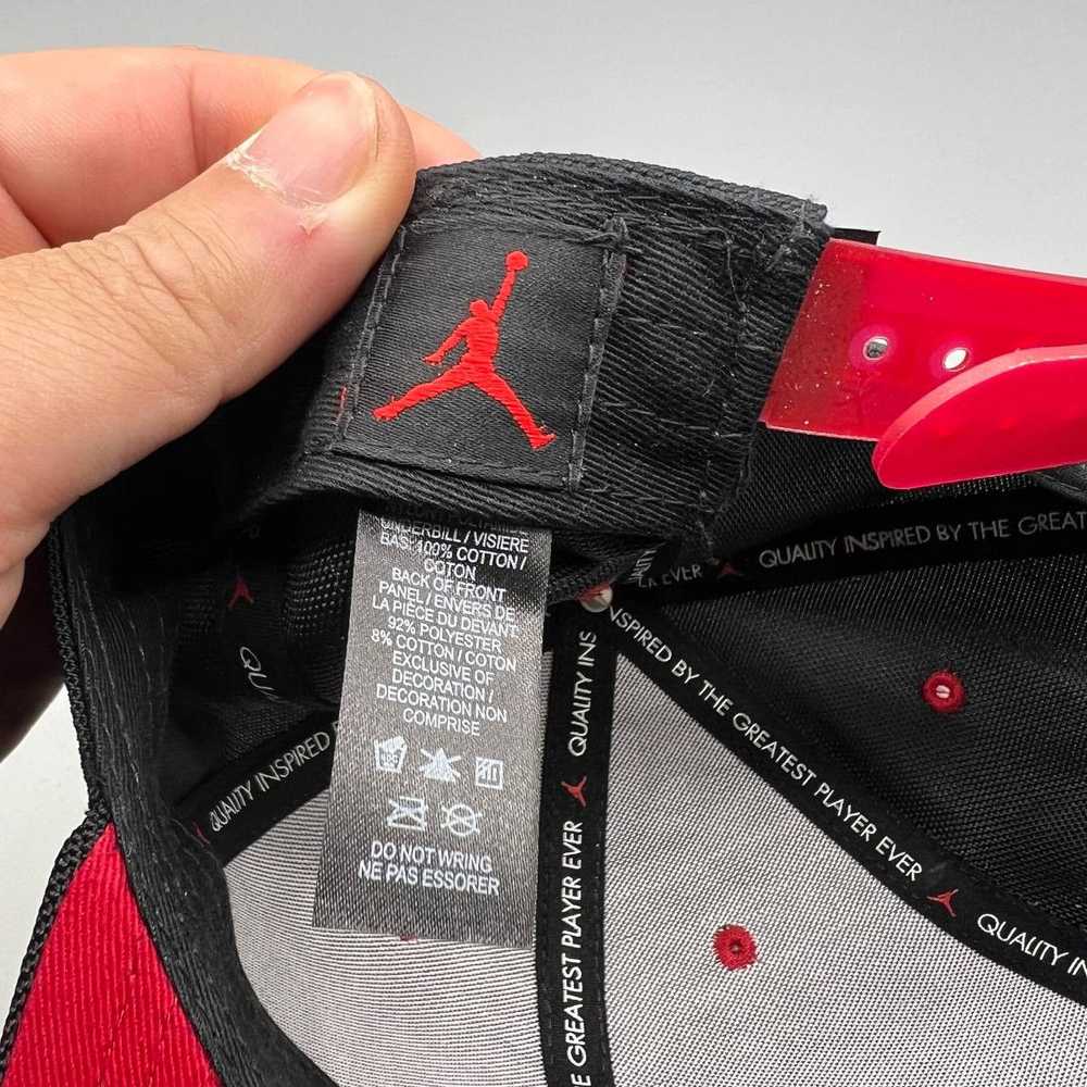 Jordan Brand Air Jordan Hat Men Black Red Jumpan … - image 5